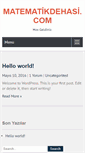 Mobile Screenshot of matematikdehasi.com